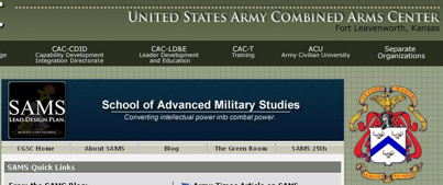 Army School webpage
